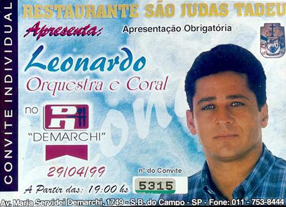 ingresso de show de Leonardo