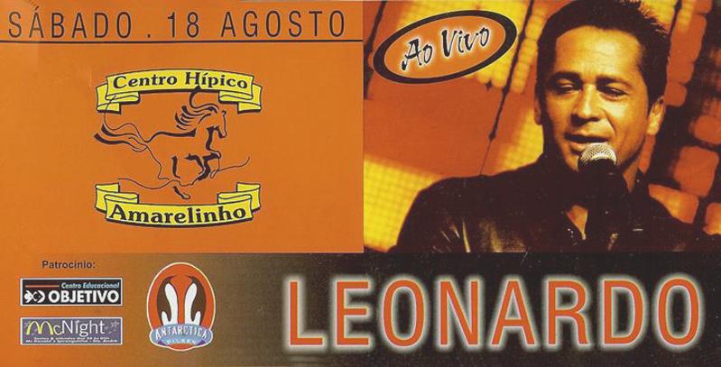 ingresso de show de Leonardo
