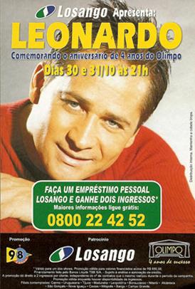 divulgao de show de Leonardo