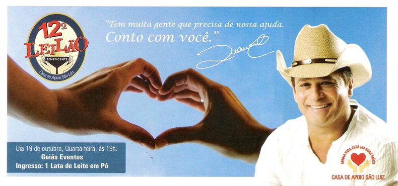 convite para o 12 leilo beneficente